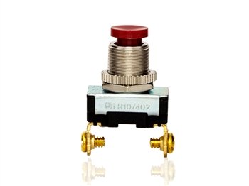 76035PS Pushbutton Push- off Spade Switch - Red Button