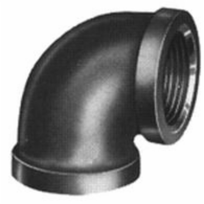 Picture of American Granby BM90L1-2 Elbow 90 deg Black Malleable - 0.5 in.