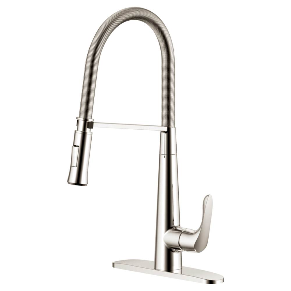 192-6472 Aegean Single Handle Faucet - Brushed Nickel -  CMI