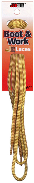 Work Duty Lace E, Yellow & Brown - 60 in.