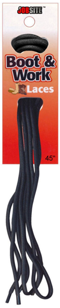 54017 Waxed Boot Lace, Black - 45 in.