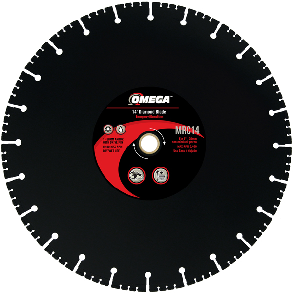 Picture of Omega Diamond Tools MRC14 Emergency Cut-off Blade - 14 in.