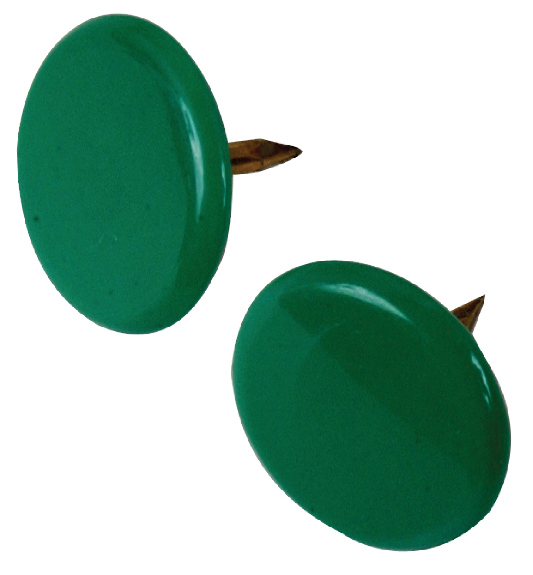 Thumb Tacks, Green - 40 Count - Pack of 6