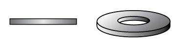 Flat Washer Uss 0.5 in. Galvanized, 25 lbs