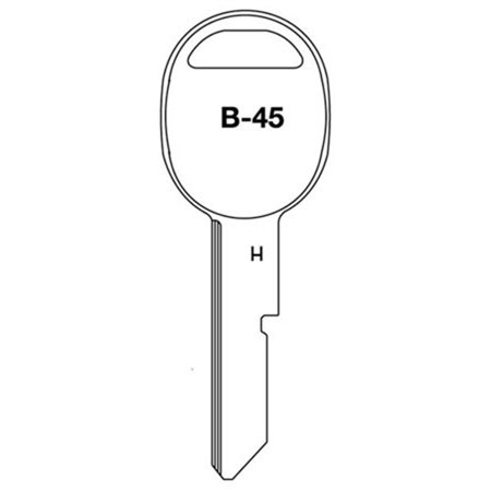 B45 83254 Gm Key Blank - 10 Count - Pack of 10