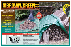 Picture of Dize BG1220D 12 x 20 ft. Brown & Green Poly Tarp
