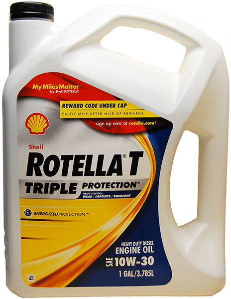 Shell Rotella T 10W30, 1 gal - Pack of 3