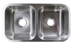 Undermount Double Sink - 9 in.
