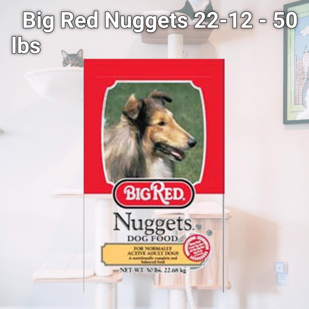 Picture of Cargill Animal Nutrition 31557 Big Red Nuggets 22-12 - 50 lbs