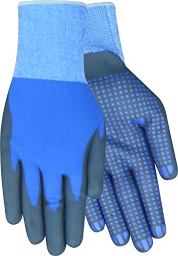 Glove Nylon Knit, Blue - Extra Large
