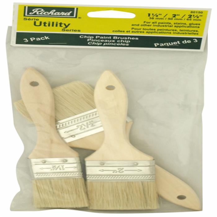 Picture of A Richard Tools 80150 Chip Brush Set&#44; 1.50 x 2 x 2.5 in. - 3 Piece