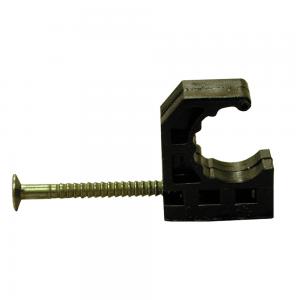 0.5 in. Half Clamp With Nail - Pack of 50