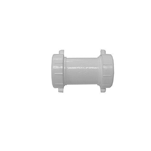 Jones Stephens P37200 PVC Double Slip Coupling - 1.5 in.
