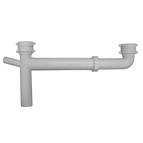 1.5 PVC Universal End Outlet Waste With 0.75 in. Branch Dishwasher Connection