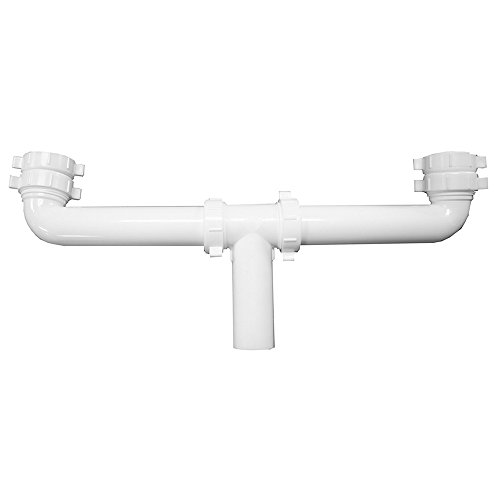 1-1/2in. White Plastic Direct Connection Center Outlet Waste