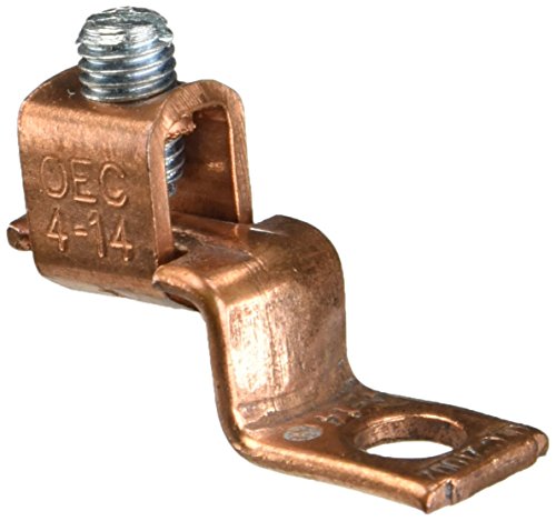 DE711 Cupper Solderless Lug Offset 4-Number 14