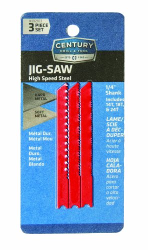Picture of Century Drill & Tool 6903 Jig-Saw Blade Set High Speed Steel - 3 Piece