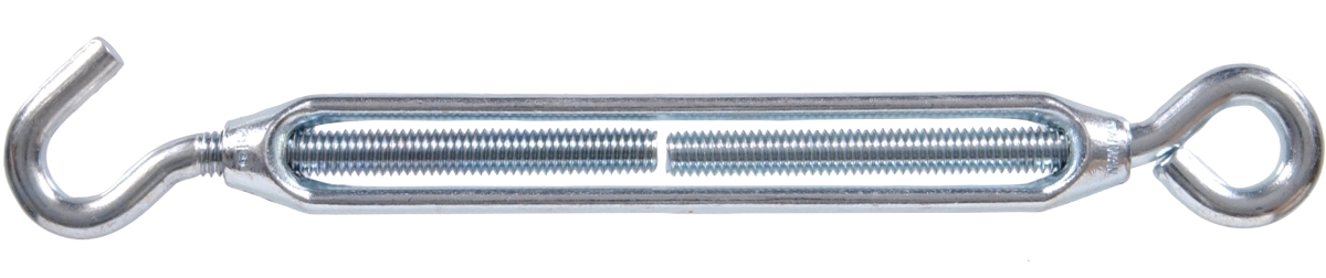 Hillman Group 321876 Flagged - Hook & Eye Turnbuckles 8 mm - 32T x 4.375 in. - Pack of 10