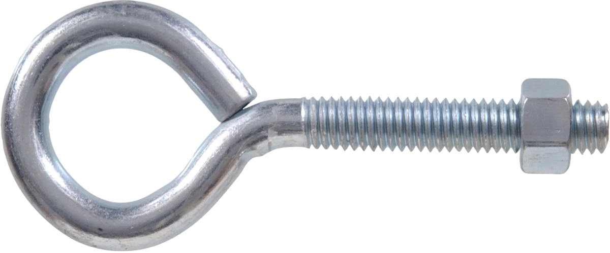 Flagged - Eye Bolt With Hex Nut, 0.375 - 16 x 6 in. - Pack of 10