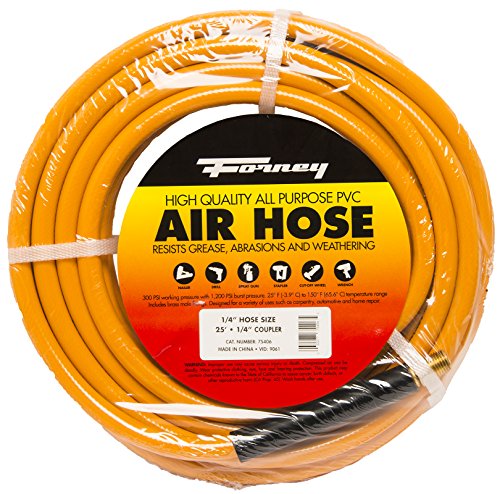 75406 Yellow PVC Air Hose - 0.25 in. x 25 ft.