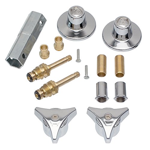 Tub & Shower Trim Kit - Brass & Chrome - Complete Rebuild Set