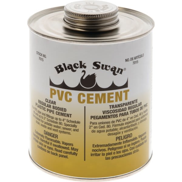 7015 PVC Solvent Cement Reg Bodied, Clear - 32 oz