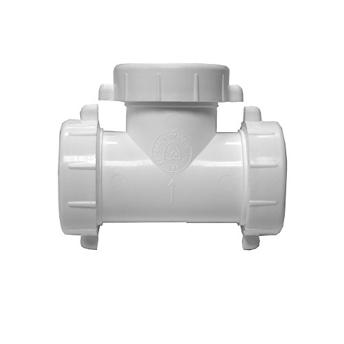 1.5 in. Slip Joint Tee PVC With 1.25 in. Washer