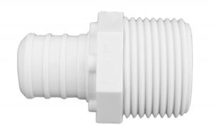 Jones Stephens C76708 Plastic White PEX Adapter - 0.75 in.