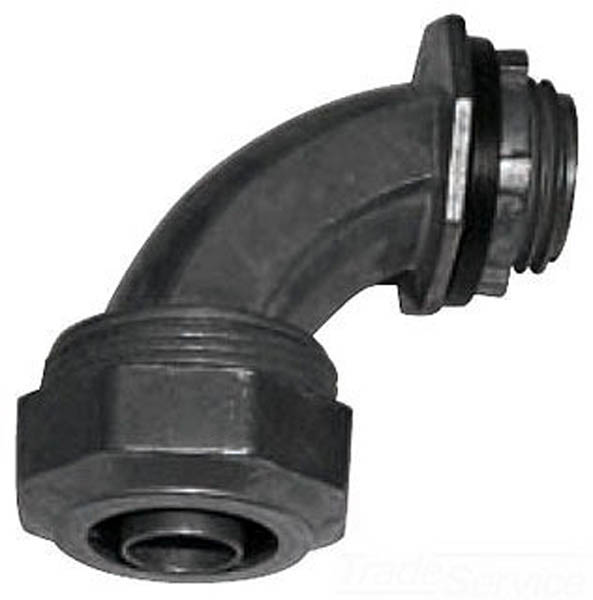 Conduit Fitting Connector, 1 in, Liquid-Tight, Zinc
