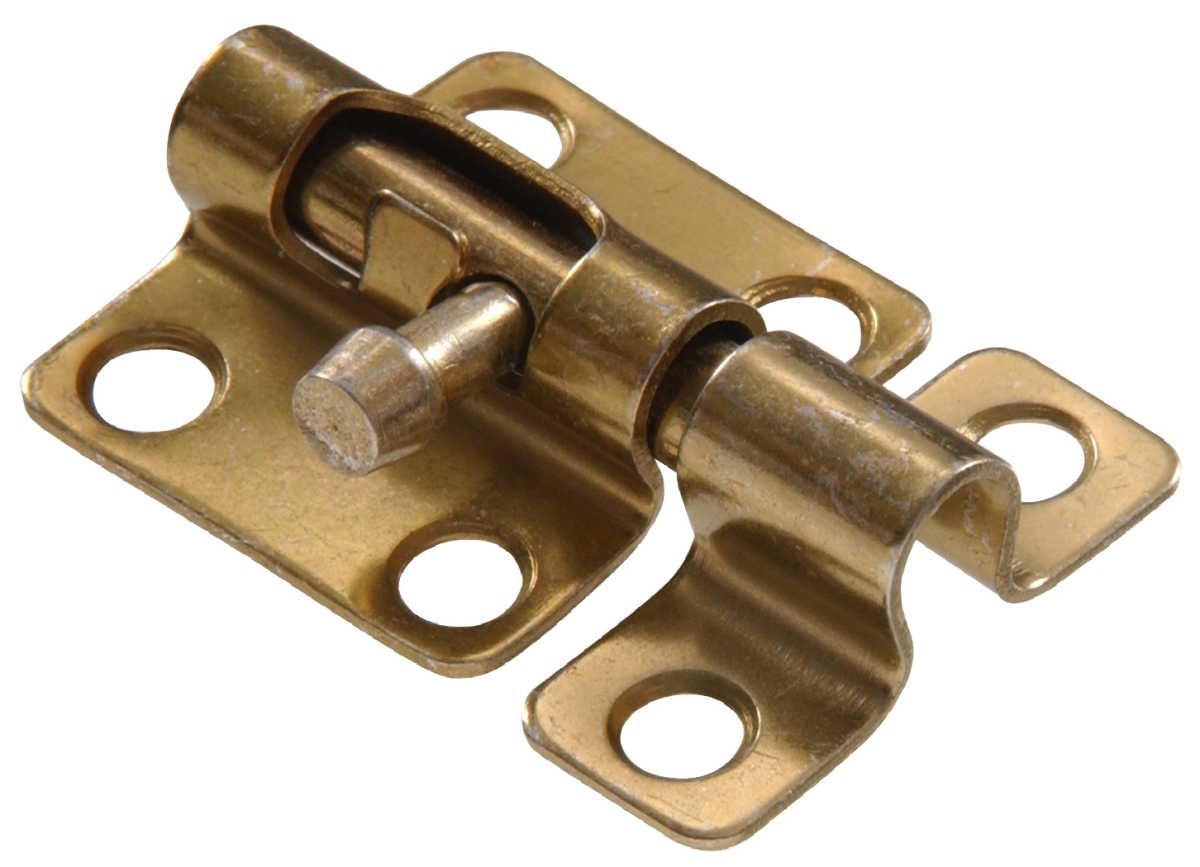 Carded - Barrel Bolt, Zinc & Yellow - 4 in.
