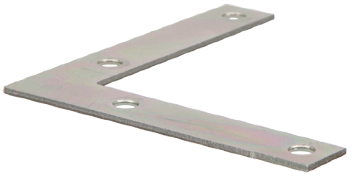 Flagged - Zinc Flat Corner Iron, 6 x 1 in. - Pack of 5