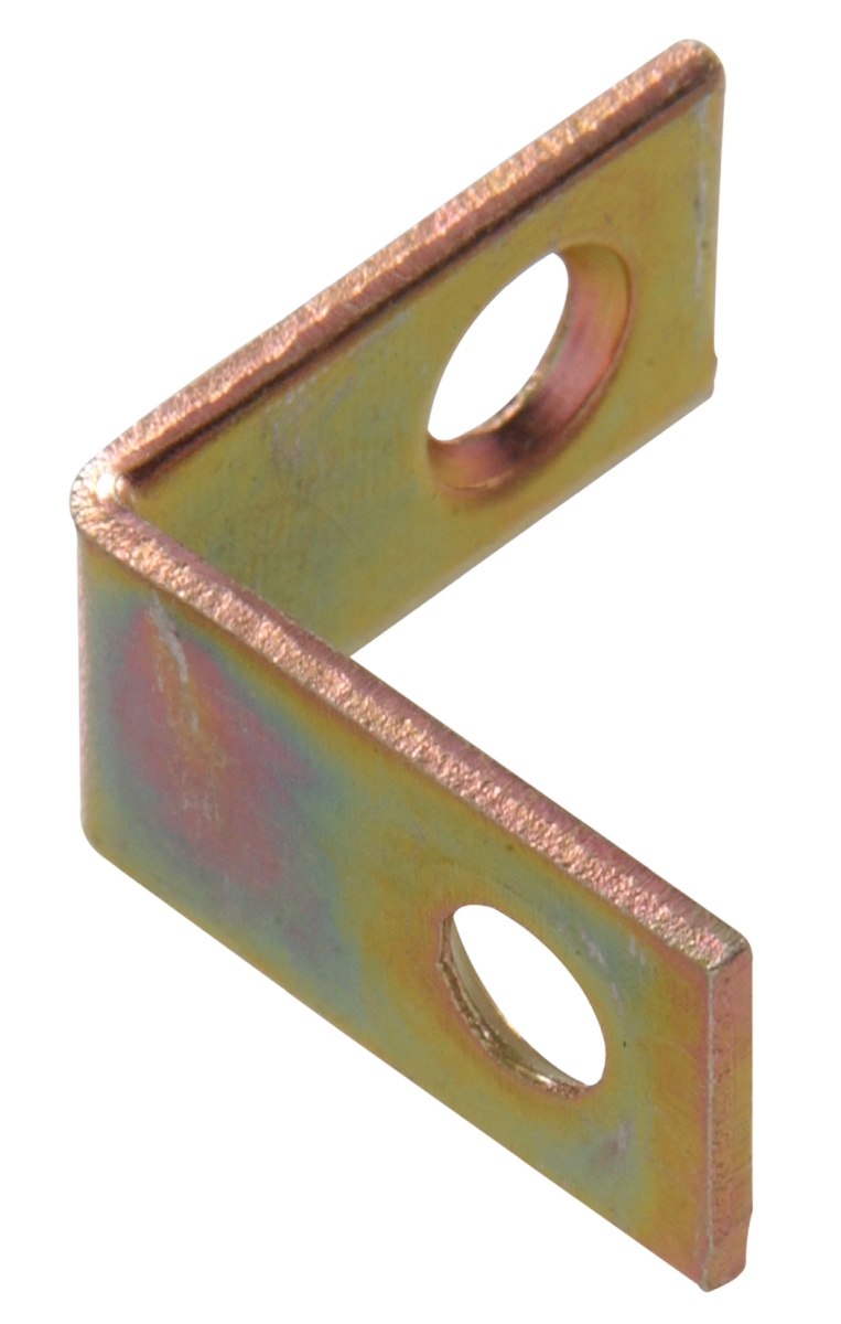 Carded - Corner Braces, Zinc & Yellow - 1.5 x 0.5 in.