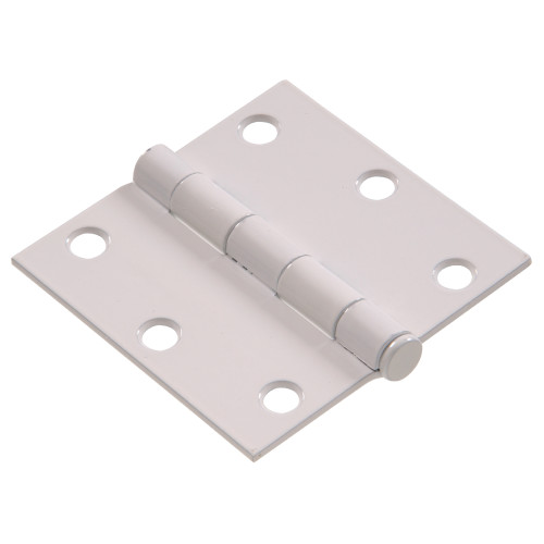Square Hinge - White - 3.5 in. - Removable Pin