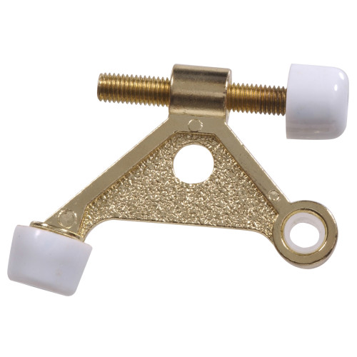 Carded - Hinge Pin Door Stops, Brass Plated