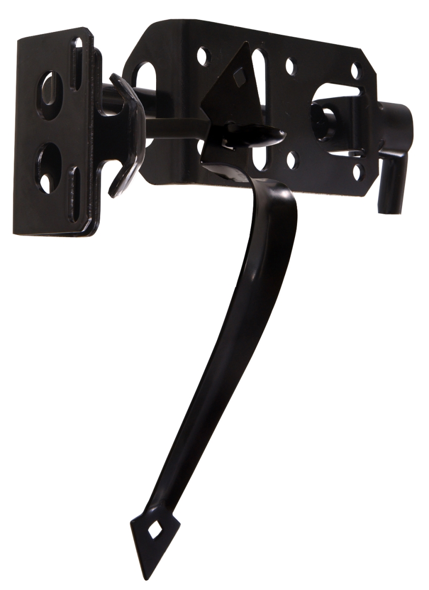 Carded - Ornamental Thumb Latch, Black