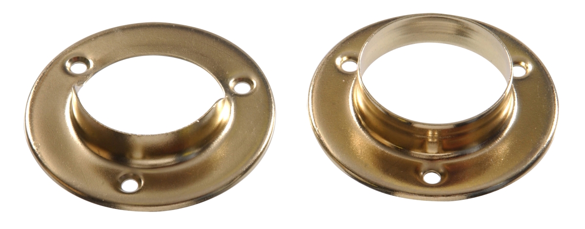 Carded - Pole Socket Set, Brass Plated