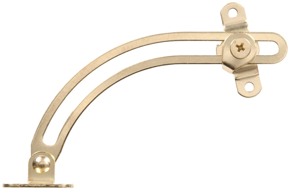 Carded - Friction Lid Support Right Brass Plated