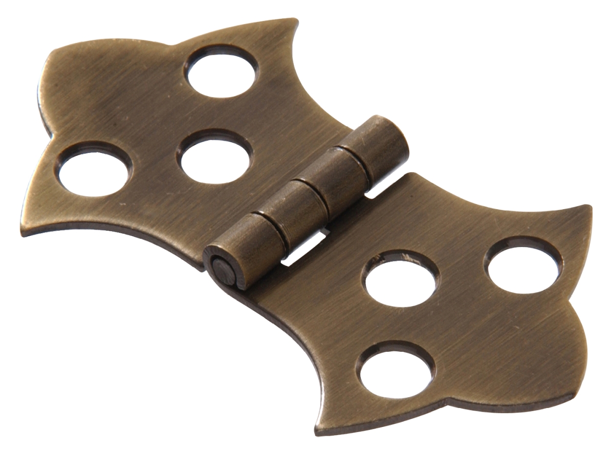 851591 Carded - Decorative Hinges, Solid & Antique Brass - 1.68 in.