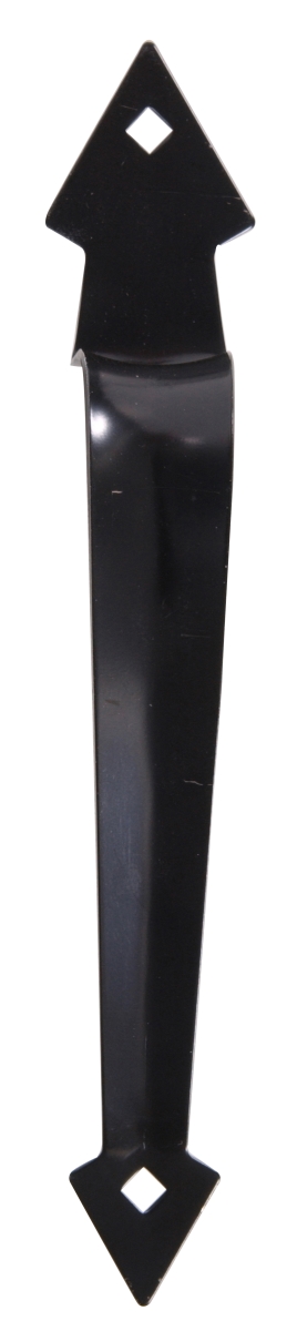 851660 Carded - Ornamental Gate Pull, Black - 7 in.