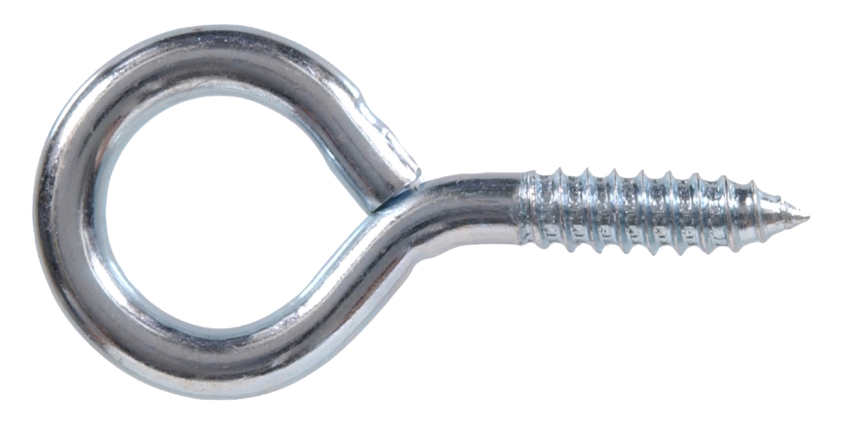 Carded - Small Zinc Screw Eye, 0.08 x 0.625 in. - 14 Cared