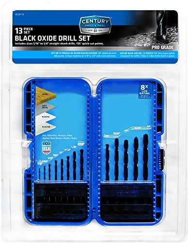 Picture of Century Drill & Tool 24713 Black Oxide Drill Bit Set - 13 Piece