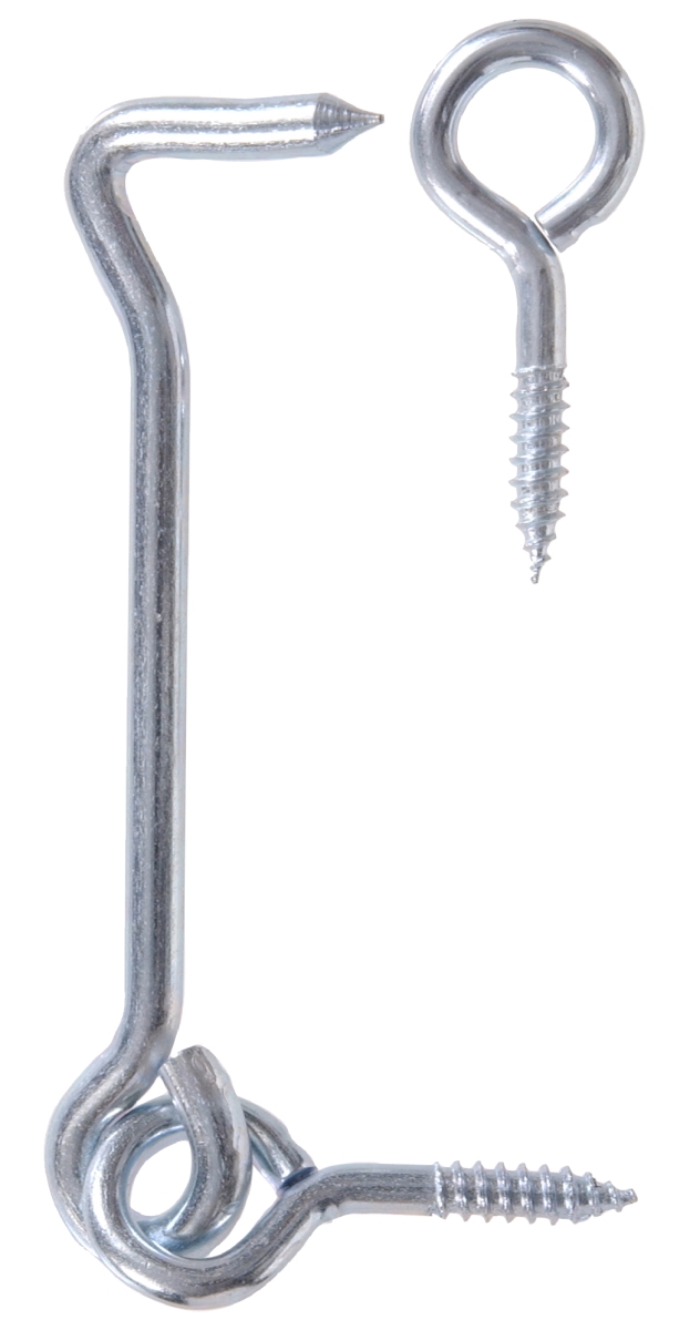 Carded - Zinc Gate Hook & Eyes, 6 in.