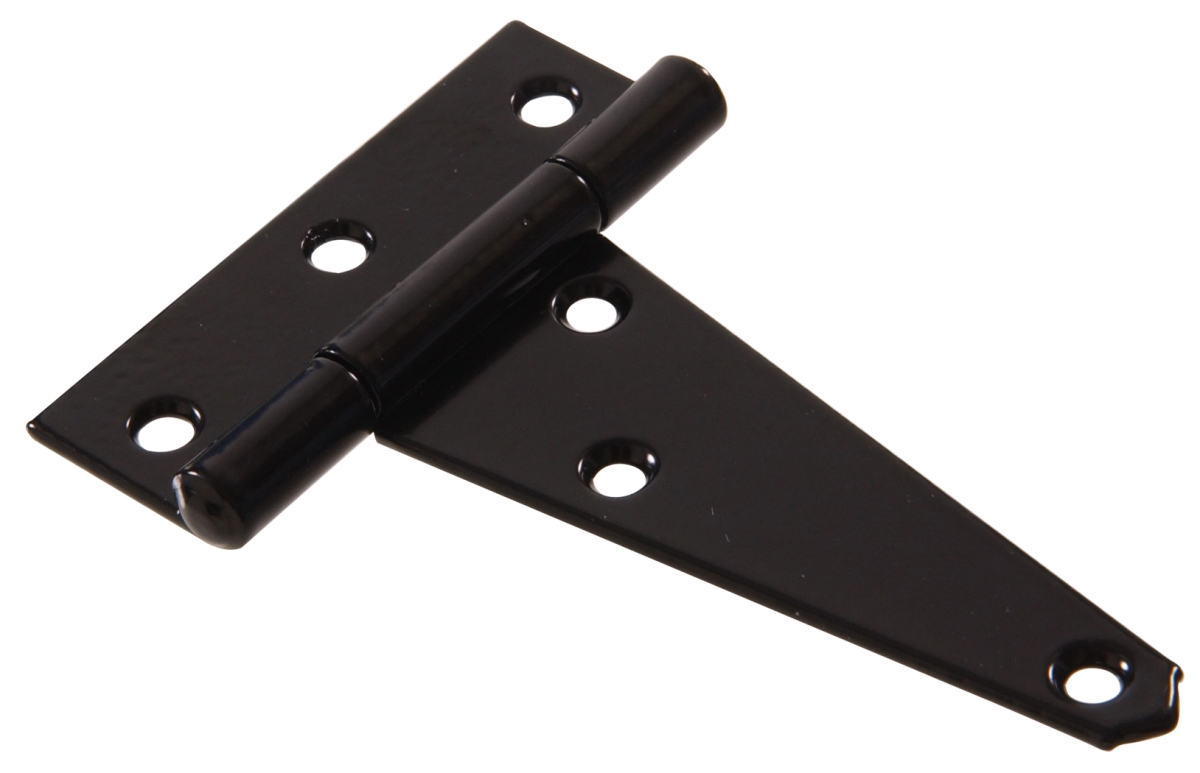 Carded - Heavy T-Hinge, Black - 6 in.