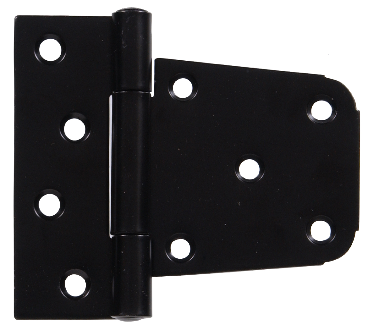 851947 Flagged - Heavy Duty T-Hinge, Black - 4 x 2 x 4 in. - Pack of 5