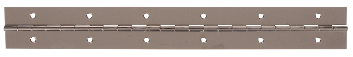 Carded - Nickel Plated Continuous Hinges, 48 x 1.5 in.