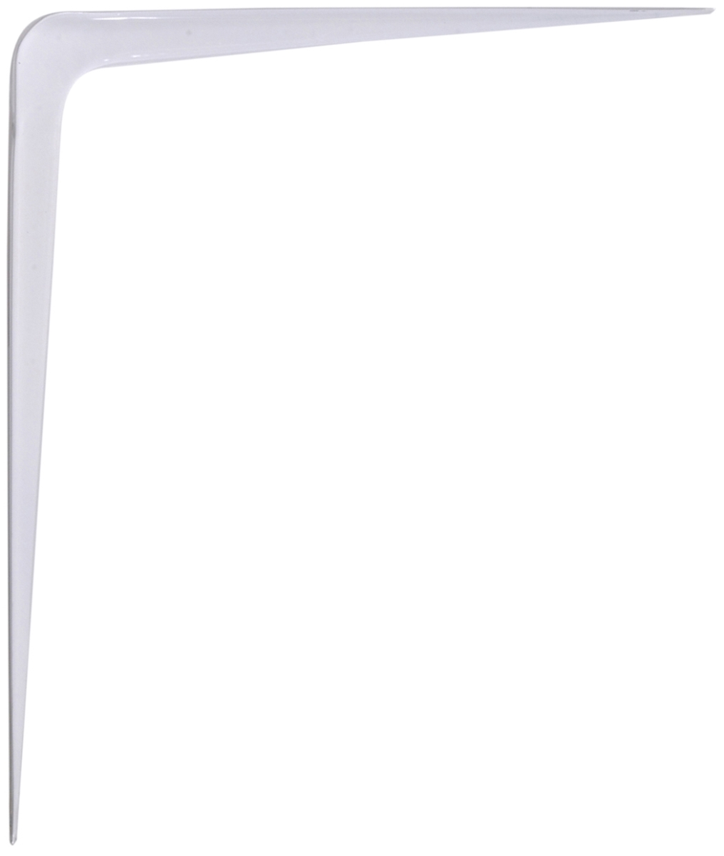 852016 Flagged - White Shelf Bracket, 8 x 10 in. - Pack of 2