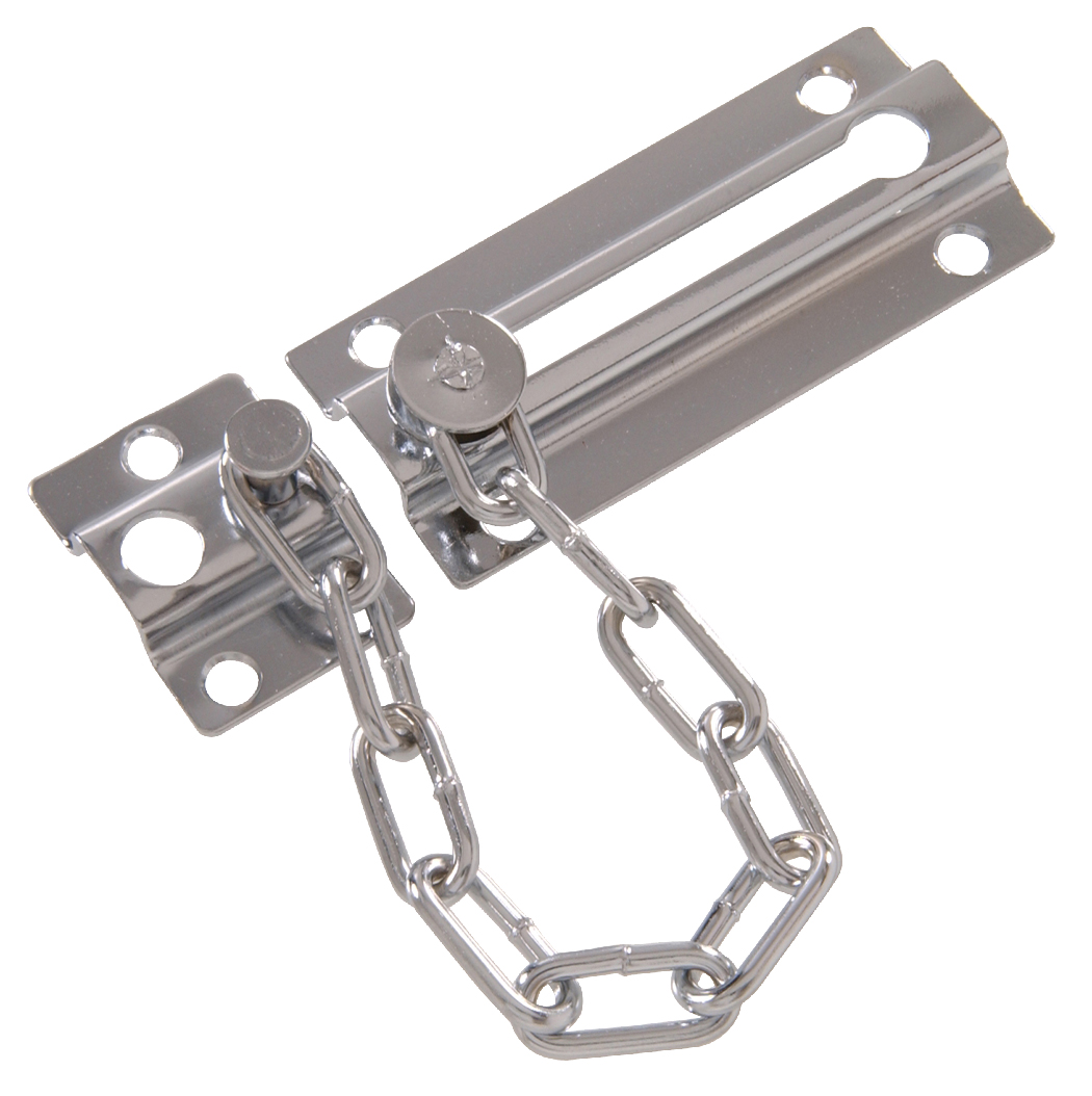 Carded - Door Chain, Satin Chrome