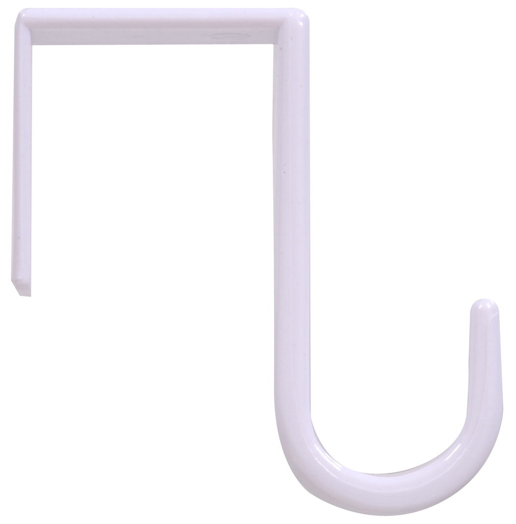 Carded - Plas Sml Over Door Hook, White