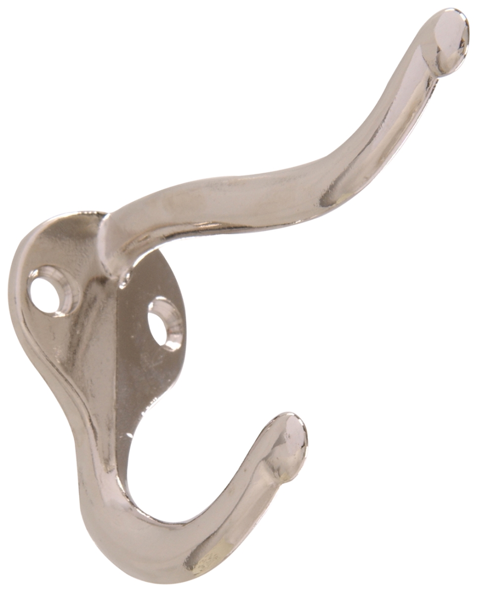 852275 Carded - Coat & Hat Hooks Nickel