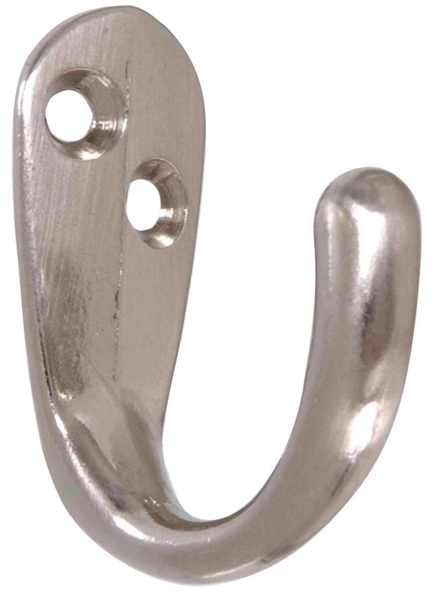 Carded - Clothes Hook Stn Nickel